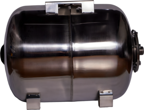 Sealed metal accumulator for plumbing use