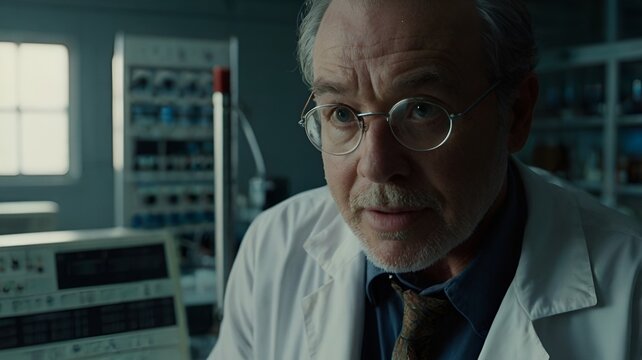 Senior Scientist Working in High-Tech Laboratory Environment