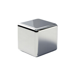 Clean Design Object: Polished Silver Cube

