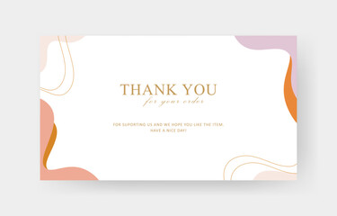 thank you card template, business card, aesthetic greeting card template, printable custom small business card