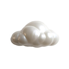 Whimsical Puffy Cloud Form in Soft Light

