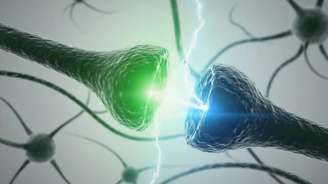 Visualization of Neurotransmitters Crossing a Synaptic Cleft