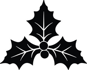 cartoon holly vector icon