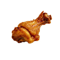 Close-Up of Saucy Fried Chicken Wing

