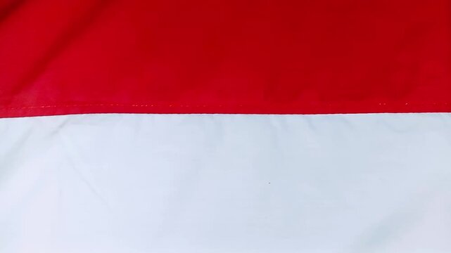 Red and White Indonesian Flag to Celebrate 80th Anniversary of Independence