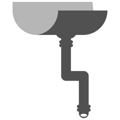 Flat Gutter Illustration