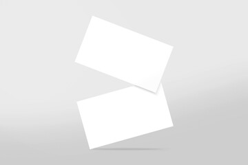 Floating Business Card Mockup