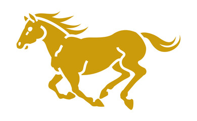 Running Horse – Year of the Horse 2026 Zodiac Symbol