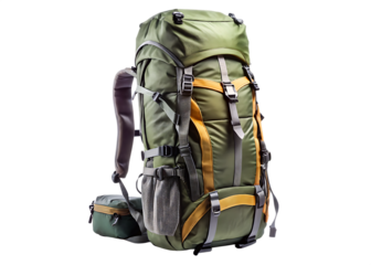 explore the outdoors with this durable hiking  isolated on white background PNG, AI GENERATED