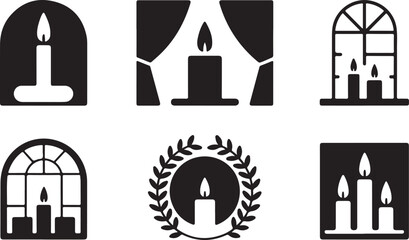  Christmas Candle and Window Decorations