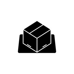 Icon a box, isolated against a clean background.
