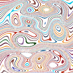 ABSTRACT ILLUSTRATION MARBLED TEXTURE LIQUIFY PSYCHEDELIC COLORFUL DESIGN. OPTICAL ILLUSION BACKGROUND VECTOR DESIGN