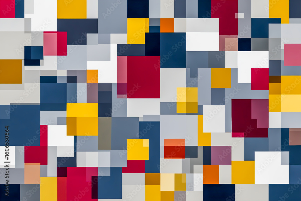 Poster abstract geometric background with colorful squares and rectangles modern art design for creative pr