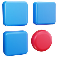 Grid Menu App Interface