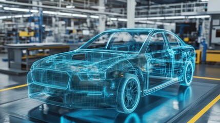 Car design in a factory