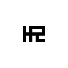 monogram letter HR logo