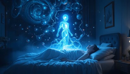 Astral Projection Concept Lucid Dream, Soul Leaving the Body, Soul Travel