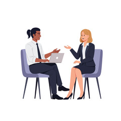 Business Meeting Between Two Professionals