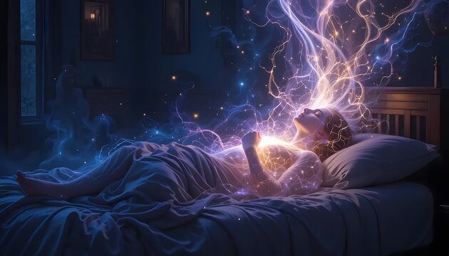Astral Projection Concept Lucid Dream, Soul Leaving the Body, Soul Travel