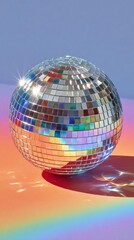 Pop heritage flashback icon remix art, heritage flashback remix, heritage flashback collage Shimmering disco ball reflecting vibrant colors.