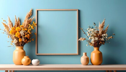 Beautiful floral arrangements in modern interior setting vibrant colors and design elements cozy home environment aesthetic viewpoint