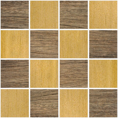 Fototapeta premium Geometric mosaic seamless wood texture pattern colorful Design traditional background.