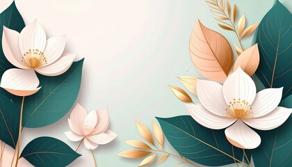 Blooming lotus flowers in tranquil nature scene graphic illustration serene background aesthetic design