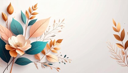Elegant floral arrangement artistic design studio digital art modern aesthetic close-up nature inspiration