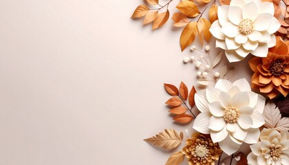 Elegant floral arrangement in soft colors indoor setting decorative art minimalist style close-up view aesthetic concept for home decor