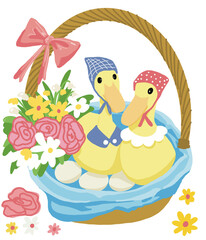 Duck,  bird, cartoon, animal, duck, illustration, vector, swan, baby, goose, yellow, nature, water, art, duckling, beak, isolated, drawing, stork, character, fun, funny, love, toy, white, sea, grass, 