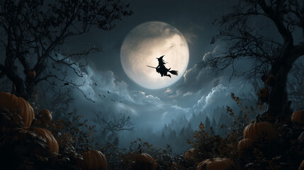 Fototapeta premium halloween night background