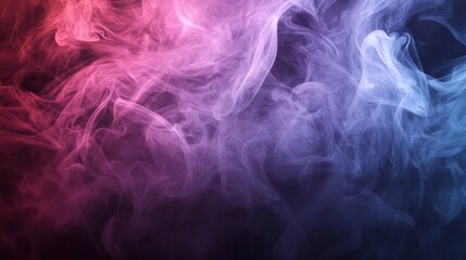 Abstract smoke patterns in vibrant colors