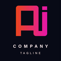 AI letter monogram creative logos and modern business vectors design