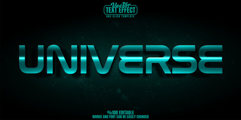 Alien editable text effect, customizable extraterrestrial and space 3d font style