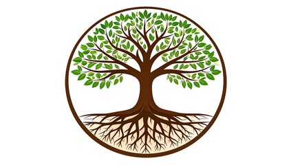 Obraz premium Circular tree of life symbol (2)