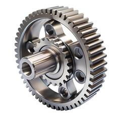 Precision Engineering A CloseUp View of Interlocking Gears Illustrating Mechanical Complexity and Seamless Functionality