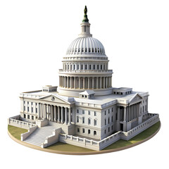 United States Capitol Building A 3D Architectural Rendering