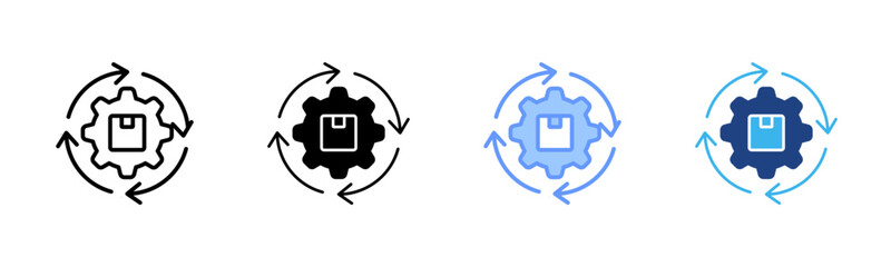 Product Development icon set multiple style collection