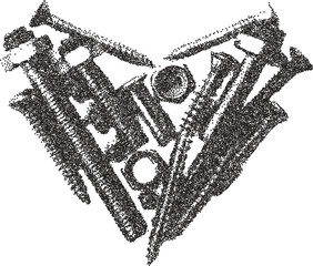 Heart retro y2k stipple design love halftone brutalist urban vector png with clear background, passion 2000s photocopy grunge tattoo gen z effect