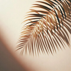 Obraz premium Palm Leaf Shadows on White Wall