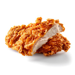 Crispy Breaded Chicken Pieces with Golden Brown Exterior