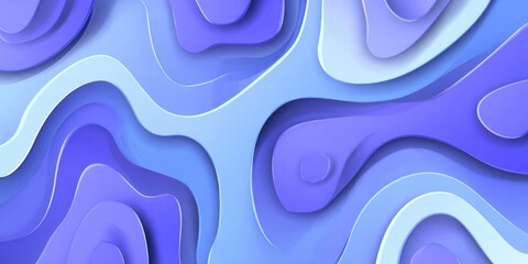 Abstract layered design with shades of blue and white.