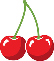 vector illustration icon of cherry