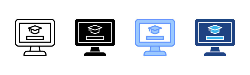 Login icon set multiple style collection