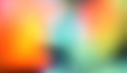 A colorful, blurry gradient background.