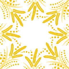 weeds pattern for autumn background. 