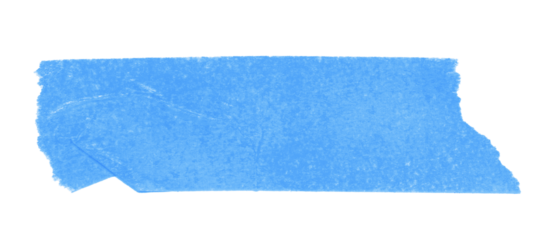 baby blue sticker paper tape washi tape high quality isolated	
