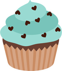 chocolate cake with cream