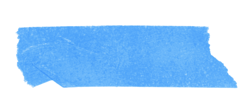 baby blue sticker paper tape washi tape high quality isolated	
