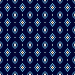 Diamond pattern geometric seamless background colorful classic rhombus shape motif. Modern decoration fabric design textile swatch. Digital illustration high resolution image vector graphic template.